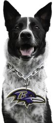 Littlearth NFL Fan Chain for Dogs & Cats, Baltimore Ravens
