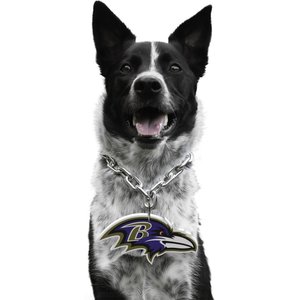 Littlearth NFL Fan Chain for Dogs & Cats, Baltimore Ravens