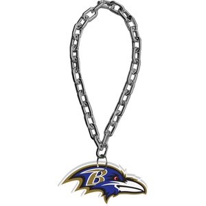 Littlearth NFL Fan Chain for Dogs & Cats, Baltimore Ravens