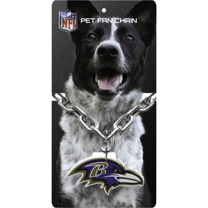 Littlearth NFL Fan Chain for Dogs & Cats, Baltimore Ravens