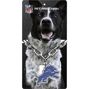 Littlearth NFL Fan Chain for Dogs & Cats, Detroit Lions