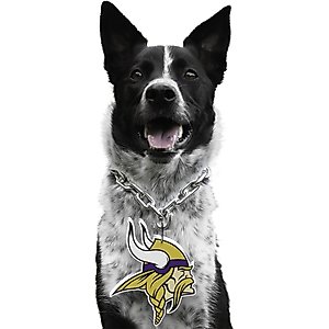 Littlearth NFL Fan Chain for Dogs & Cats, Minnesota Vikings