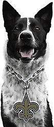 Littlearth NFL Fan Chain for Dogs & Cats, New Orleans Saints