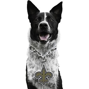 Littlearth NFL Fan Chain for Dogs & Cats, New Orleans Saints