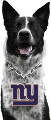 Littlearth NFL Fan Chain for Dogs & Cats, New York Giants