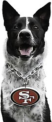 Littlearth NFL Fan Chain for Dogs & Cats, San Francisco 49ers