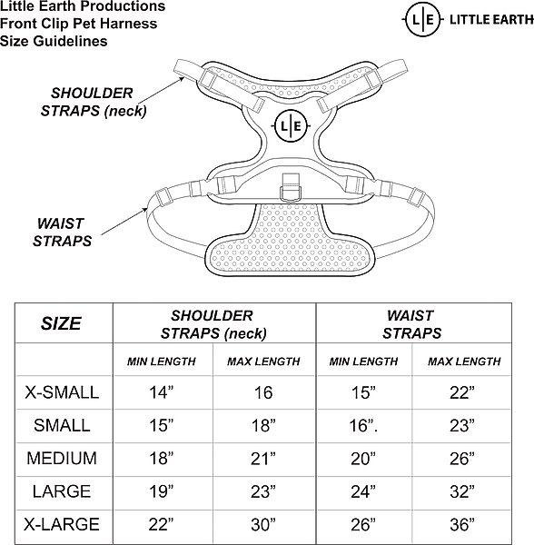 Show full view: Littlearth NFL Front Clip Dog Harness, Arizona Cardinals, Large slide 4 of 6
