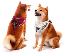 Littlearth NFL Home & Away Bandana Set for Dogs & Cats, Atlanta Falcons, Medium