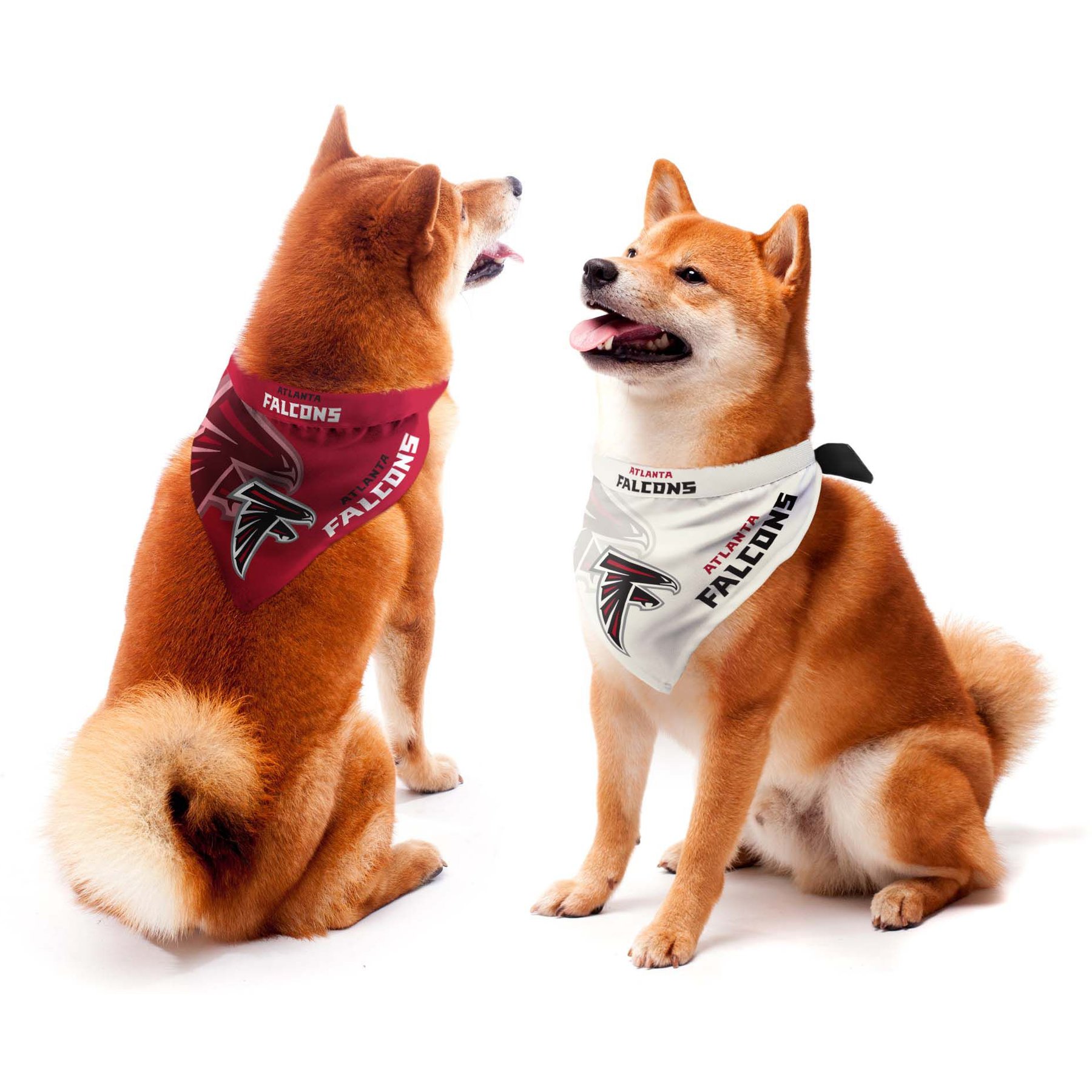 Littlearth NFL Home & Away Bandana Set for Dogs & Cats, Atlanta Falcons, Medium
