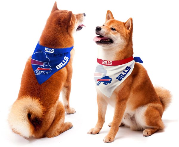 Show full view: Littlearth NFL Home & Away Bandana Set for Dogs & Cats, Buffalo Bills, Small slide 1 of 6