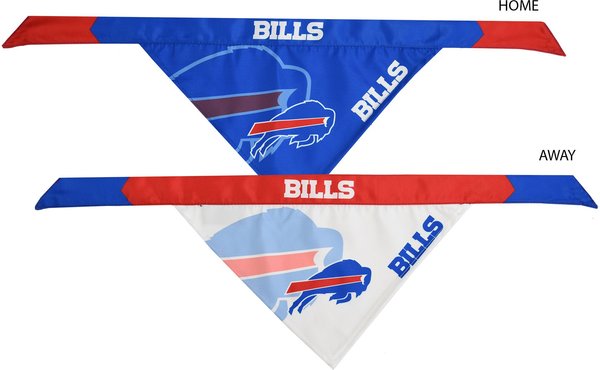 Show full view: Littlearth NFL Home & Away Bandana Set for Dogs & Cats, Buffalo Bills, Small slide 3 of 6