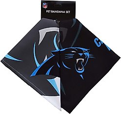 Littlearth NFL Home & Away Bandana Set for Dogs & Cats, Carolina Panthers, Large slide 2 of 3