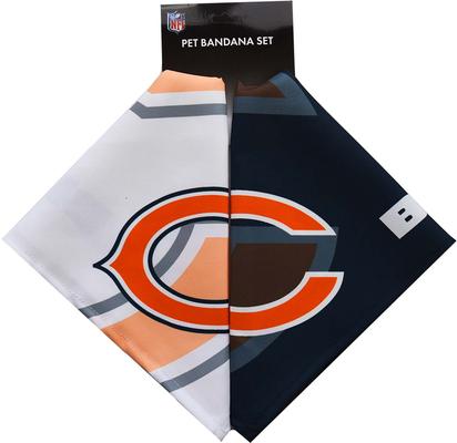 Show full view: Littlearth NFL Home & Away Bandana Set for Dogs & Cats, Chicago Bears, Small slide 2 of 4