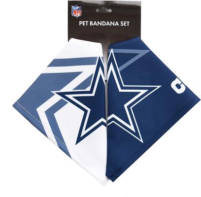 Show full view: Littlearth NFL Home & Away Bandana Set for Dogs & Cats, Dallas Cowboys, Large slide 2 of 6
