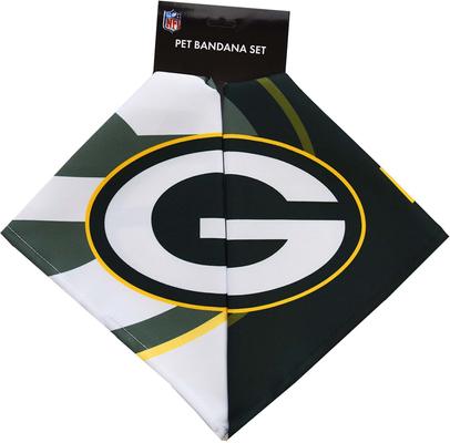 Show full view: Littlearth NFL Home & Away Bandana Set for Dogs & Cats, Green Bay Packers, Small slide 2 of 6