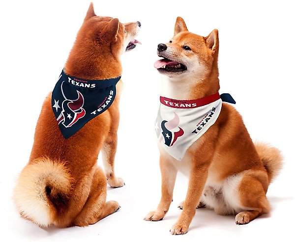 Show full view: Littlearth NFL Home & Away Bandana Set for Dogs & Cats, Houston Texans, Large slide 1 of 6