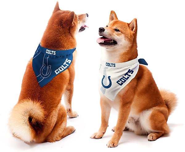 Show full view: Littlearth NFL Home & Away Bandana Set for Dogs & Cats, Indianapolis Colts, Medium slide 1 of 4