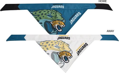 Show full view: Littlearth NFL Home & Away Bandana Set for Dogs & Cats, Jacksonville Jaguars, Large slide 3 of 6