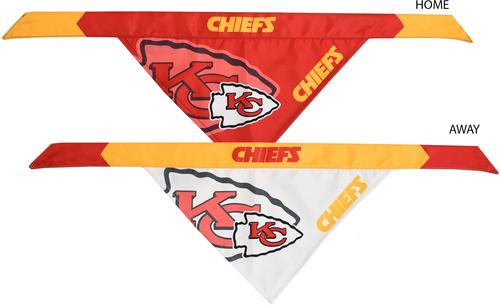 Show full view: Littlearth NFL Home & Away Bandana Set for Dogs & Cats, Kansas City Chiefs, Small slide 4 of 7