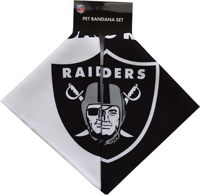 Show full view: Littlearth NFL Home & Away Bandana Set for Dogs & Cats, Las Vegas Raiders, Small slide 2 of 6