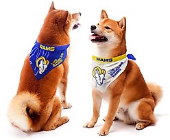 Littlearth NFL Home & Away Bandana Set for Dogs & Cats, Los Angeles Rams, Large