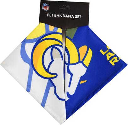 Show full view: Littlearth NFL Home & Away Bandana Set for Dogs & Cats, Los Angeles Rams, Large slide 2 of 6