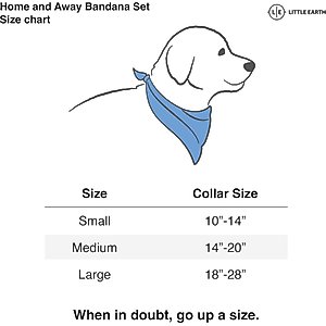 Littlearth NFL Home & Away Bandana Set for Dogs & Cats, New England Patriots, Medium
