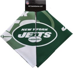 Littlearth NFL Home & Away Bandana Set for Dogs & Cats, New York Jets, Small slide 2 of 3