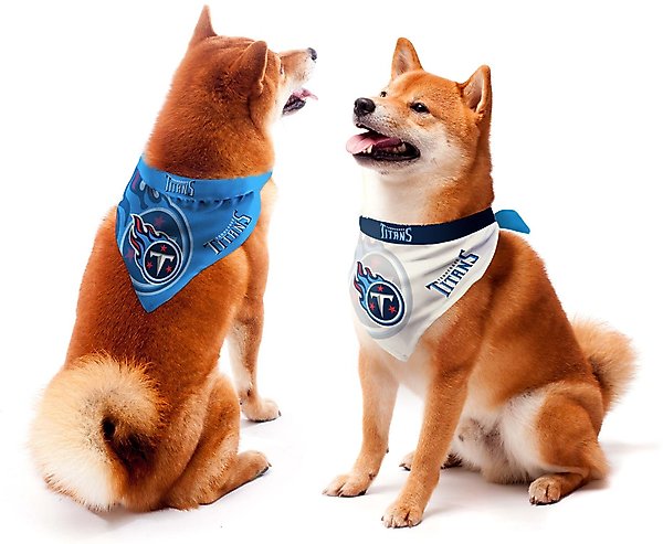 Show full view: Littlearth NFL Home & Away Bandana Set for Dogs & Cats, Tennessee Titans, Large slide 1 of 6
