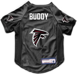 Littlearth NFL Personalized Stretch Dog & Cat Jersey, Atlanta Falcons, Small