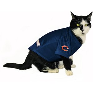 Littlearth NFL Personalized Stretch Dog & Cat Jersey, Chicago Bears, Small