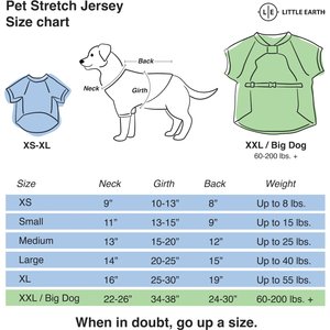 Littlearth NFL Personalized Stretch Dog & Cat Jersey, Chicago Bears, Small