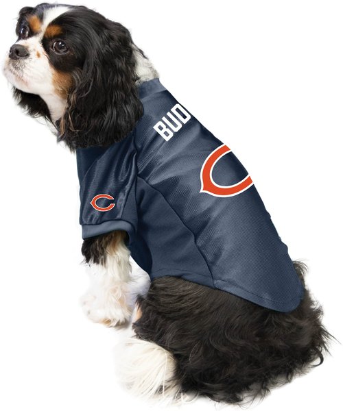 Show full view: Littlearth NFL Personalized Stretch Dog & Cat Jersey, Chicago Bears, X-Large slide 3 of 9