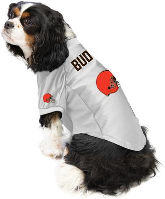 Show full view: Littlearth NFL Personalized Stretch Dog & Cat Jersey, Cleveland Browns, X-Large slide 4 of 10