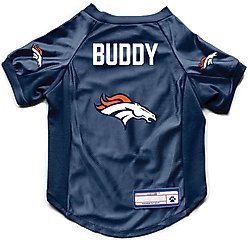 Littlearth NFL Personalized Stretch Dog & Cat Jersey, Denver Broncos, Small