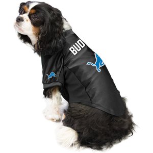 Littlearth NFL Personalized Stretch Dog & Cat Jersey, Detroit Lions, X-Large