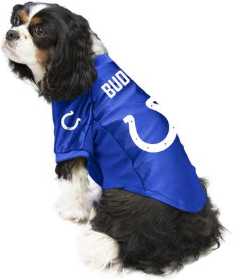 Show full view: Littlearth NFL Personalized Stretch Dog & Cat Jersey, Indianapolis Colts, Large slide 4 of 10