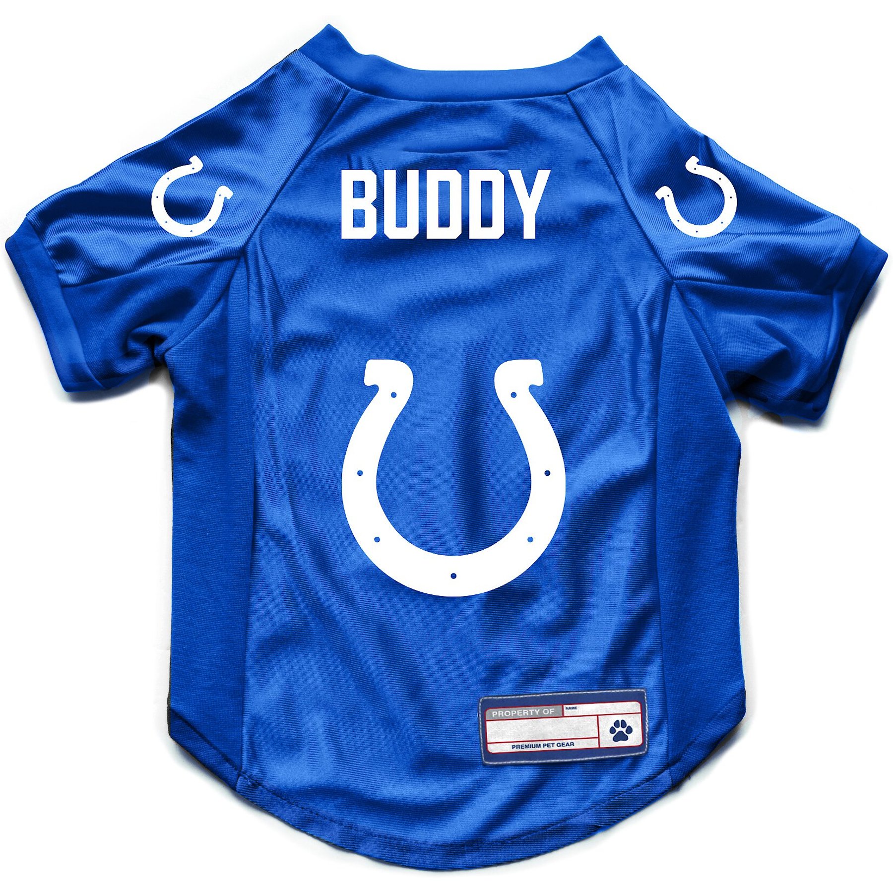 Littlearth NFL Personalized Stretch Dog & Cat Jersey, Indianapolis Colts, X-Large