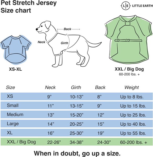 Littlearth NFL Personalized Stretch Dog & Cat Jersey