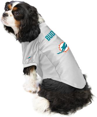 Show full view: Littlearth NFL Personalized Stretch Dog & Cat Jersey, Miami Dolphins, Small slide 3 of 9