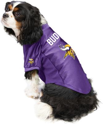 Show full view: Littlearth NFL Personalized Stretch Dog & Cat Jersey, Minnesota Vikings, Medium slide 3 of 9