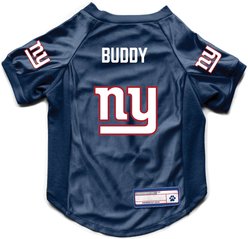 Littlearth NFL Personalized Stretch Dog & Cat Jersey, New York Giants, Small