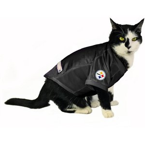 Littlearth NFL Personalized Stretch Dog & Cat Jersey, Pittsburgh Steelers, Small