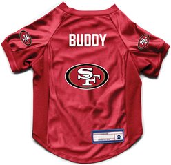 Littlearth NFL Personalized Stretch Dog & Cat Jersey, San Francisco 49ers, X-Large slide 1 of 7
