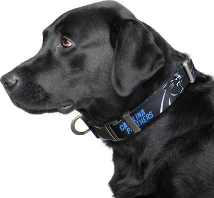 Show full view: Littlearth NFL Premium Dog & Cat Collar, Carolina Panthers, Large slide 3 of 5