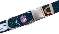 Littlearth NFL Premium Dog & Cat Collar, Chicago Bears, Large