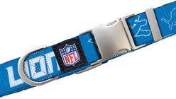 Littlearth NFL Premium Dog & Cat Collar, Detroit Lions, Large