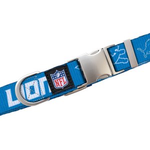Littlearth NFL Premium Dog & Cat Collar, Detroit Lions, Large