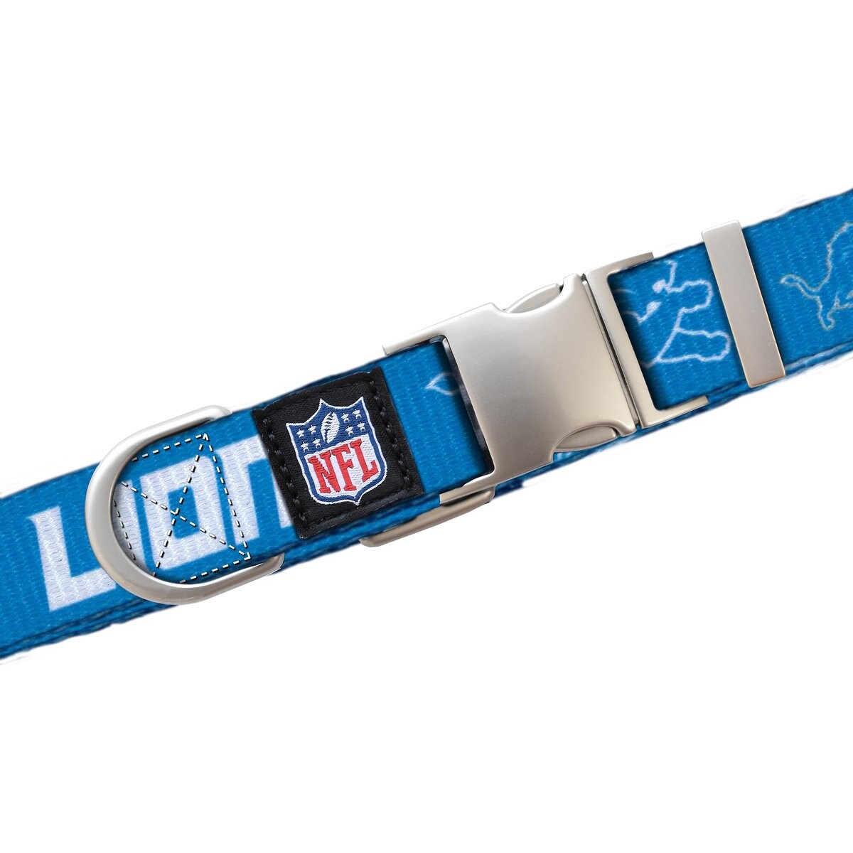 Littlearth NFL Premium Dog & Cat Collar, Detroit Lions, Small