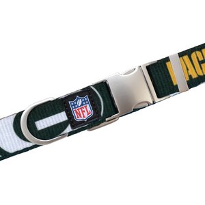 Littlearth NFL Premium Dog & Cat Collar, Green Bay Packers, Medium